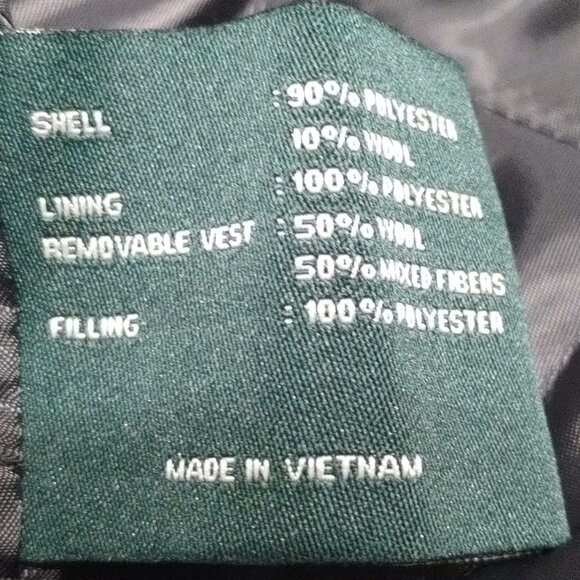 Lauren Ralph Lauren Lined Herringbone pattern Wool Blend Coat Size 46R - Picture 16 of 16